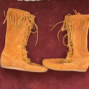 Indian style suede boots